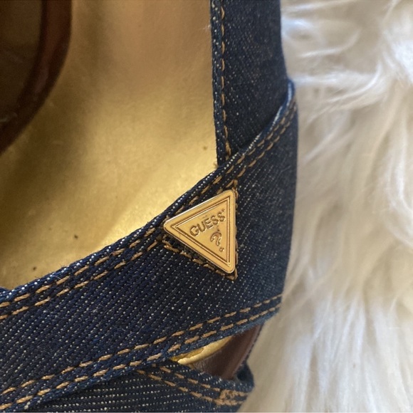 Guess denim own tore wedges - Picture 3 of 10